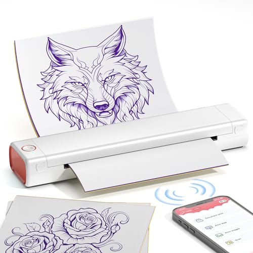 M08F White Tattoo Printer